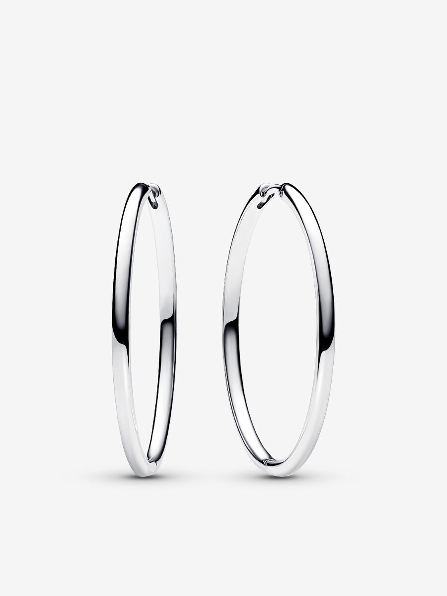 Pandora Moments 40 Mm Charm Hoop Earrings