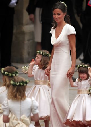 Pippa Middleton during the wedding of Prince William and Kate Middleton