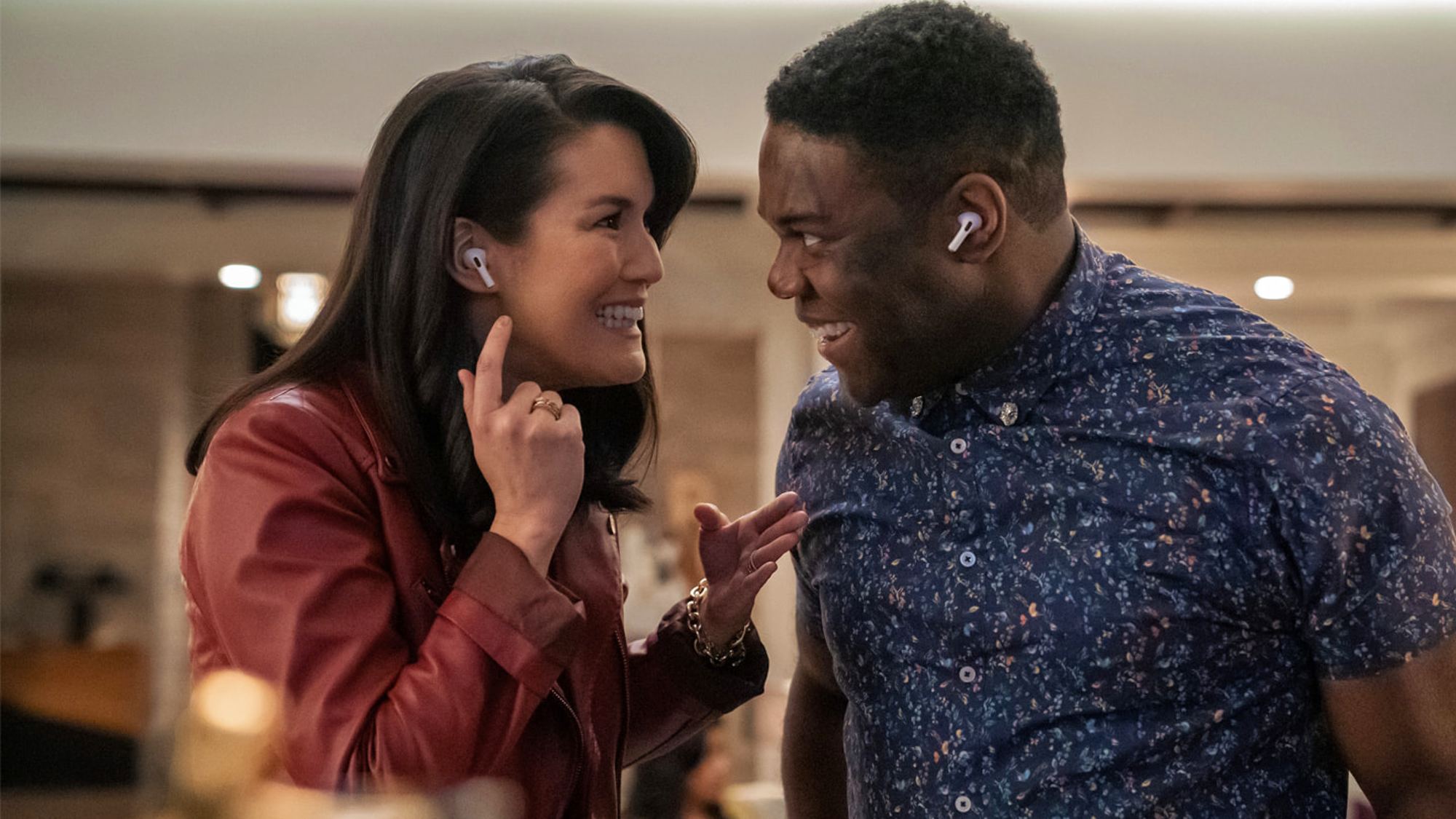 Zoe Chao and Sam Richardson in The Afterparty