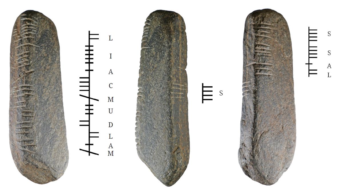 Stone with 1,600-year-old Irish inscription found in English garden ...