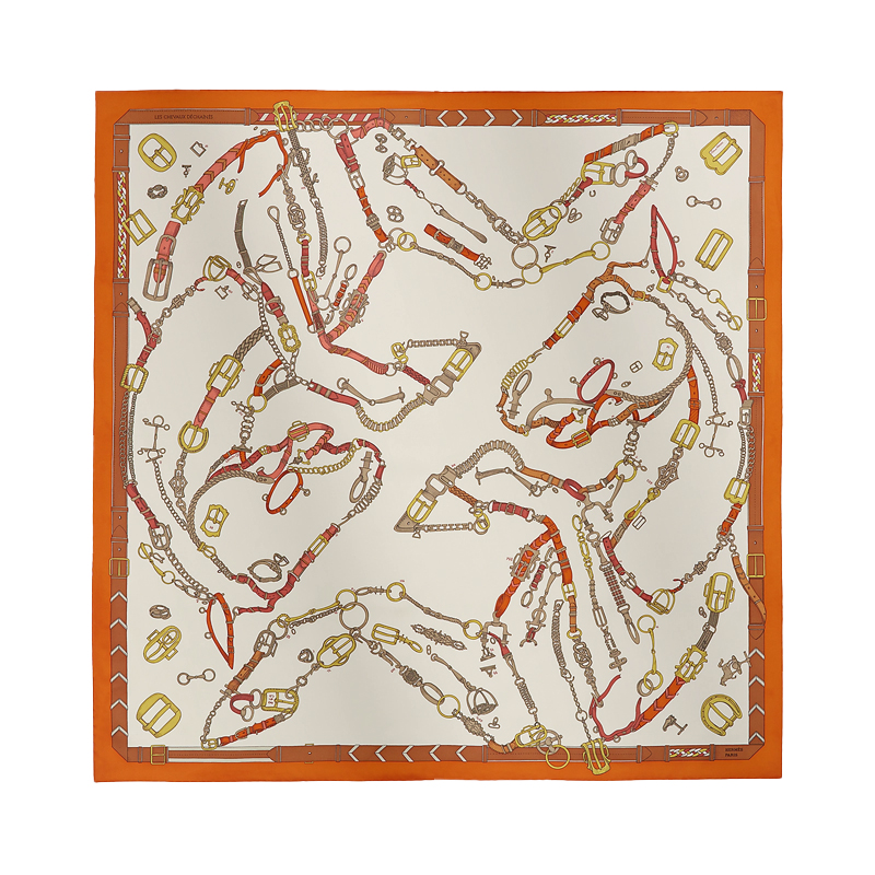 Hermes silk scarf