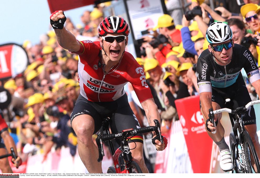 Andre Greipel (Lotto Soudal) came out on top in stage 2