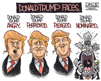 Political cartoon Donald Trump GOP Nomination