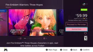 Fire Emblem Warriors Three Hopes Demo Download Demo