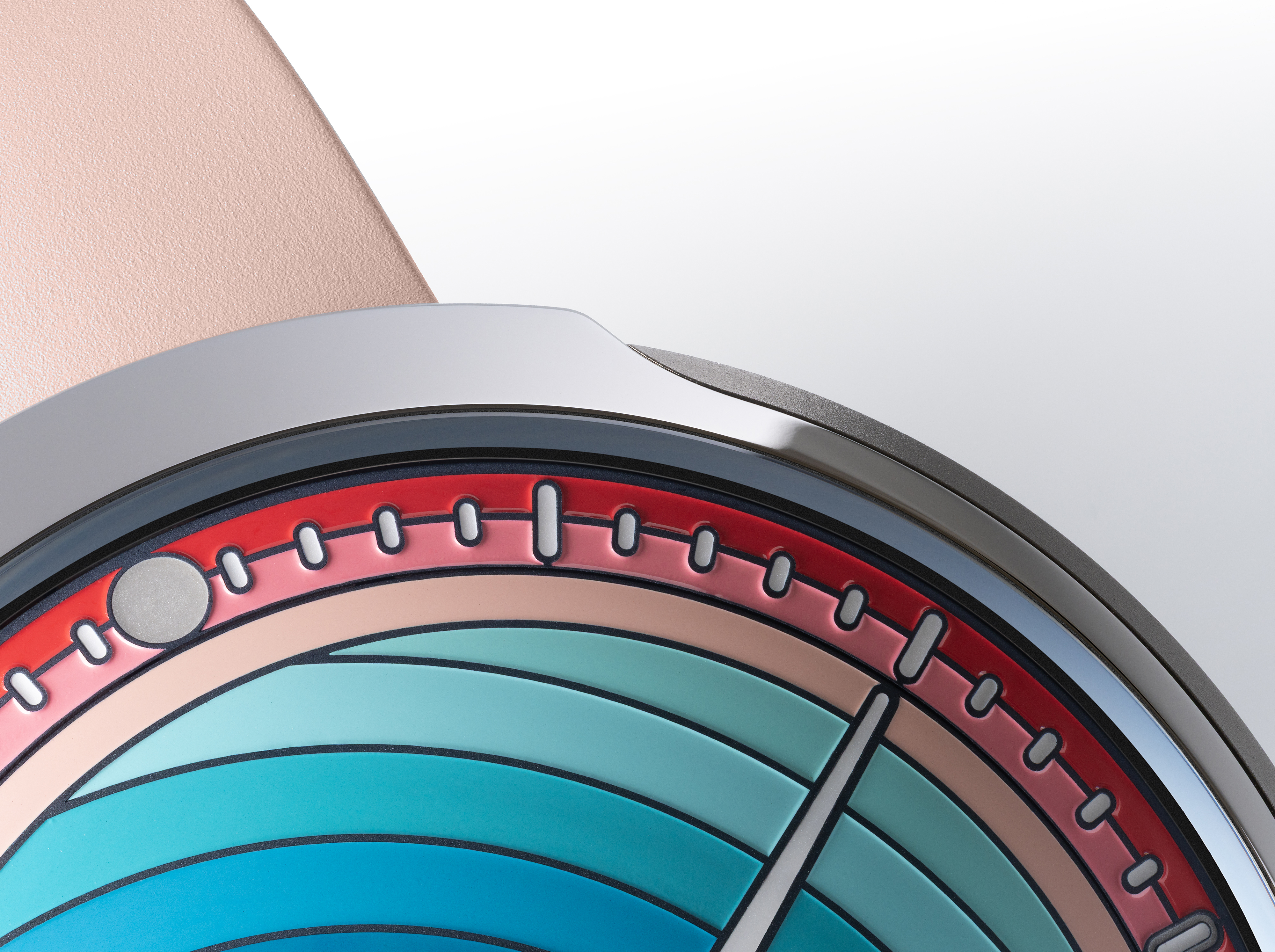 pastel coloured watch