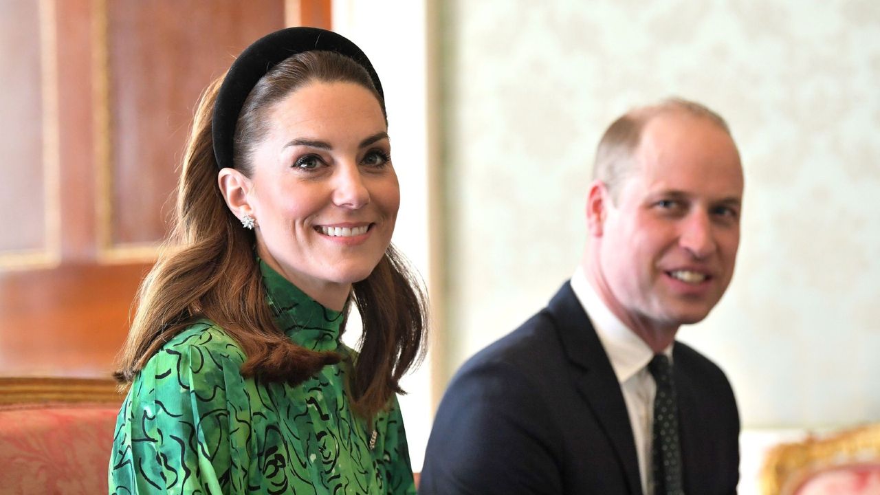 Kate Middletone and Prince Harry smiling