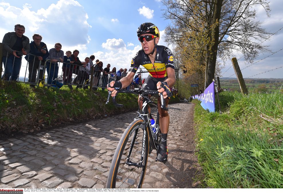 Philippe Gilbert (Quick-Step Floors) on the attack