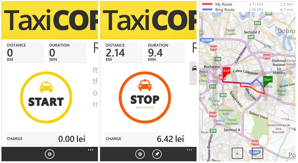 TaxiCOP, A Real-time Taxi Fare Calculator For Your Windows Phone ...