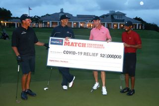 A cumulative 5.8 million viewers watched Phil Mickelson, Tom Brady, Peyton Manning and Tiger Woods tee off in ‘The Match.’