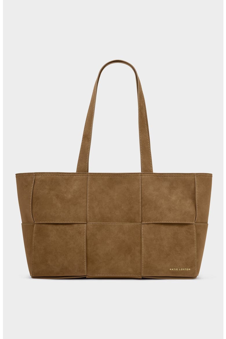 Taya Hand Woven Suedette Tote Bag