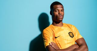 World Cup 2022: Where did Denzel Dumfries get his name from – and is there any Scottish link? Denzel Dumfries of Netherlands poses during the official FIFA World Cup Qatar 2022 portrait session at on November 16, 2022 in Doha, Qatar.