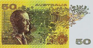 Australia's first $50 note featured the Parkes telescope and a pulsar.