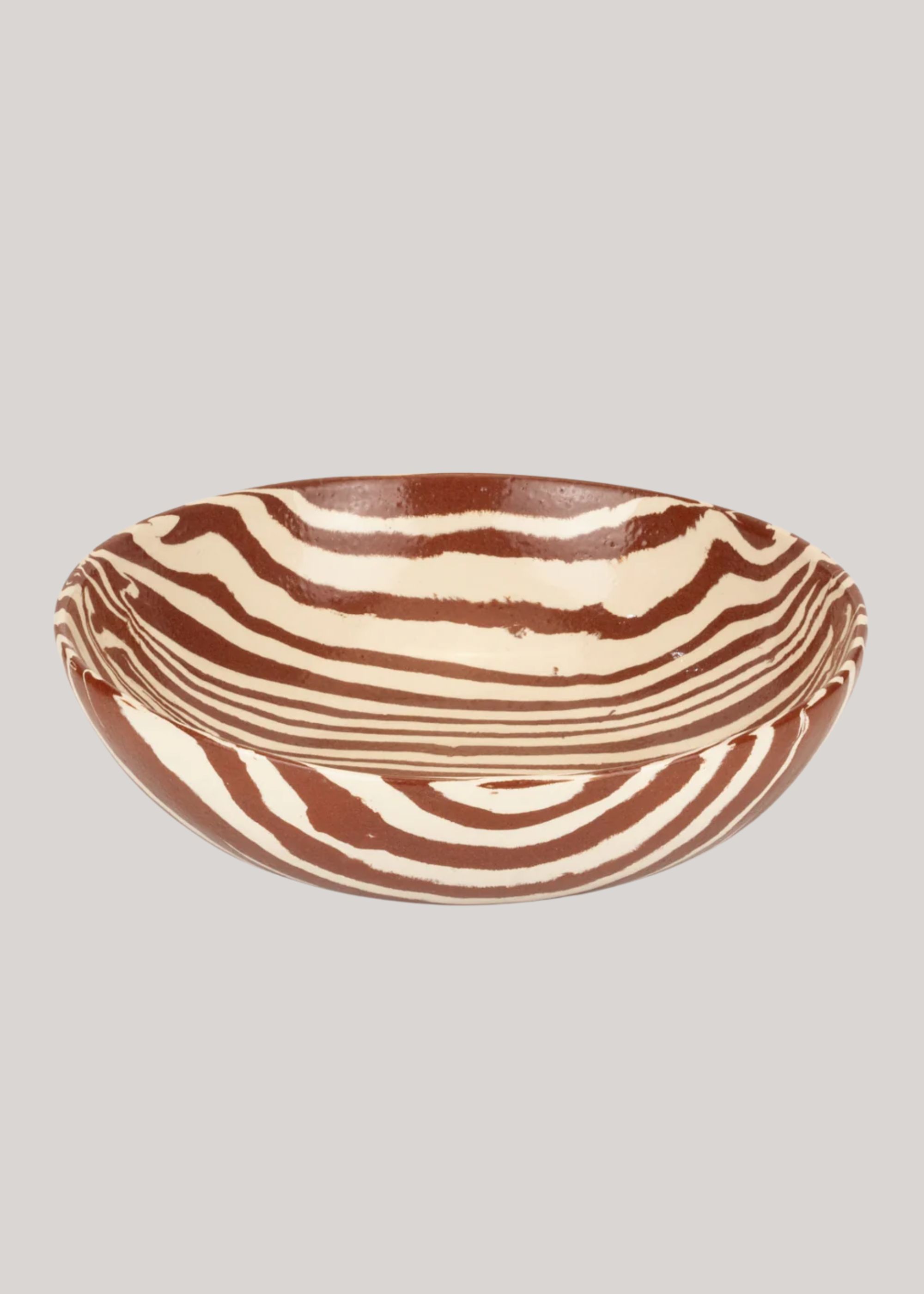 Henry Holland Studio, Terracotta &amp;amp; White Marble Fruit Bowl