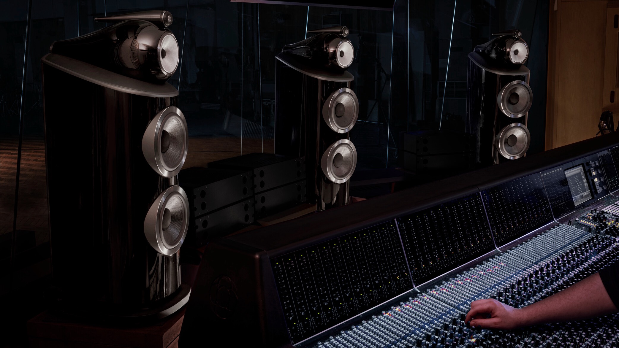 Bowers &amp;amp; Wilkins speakers at Abbey Road.