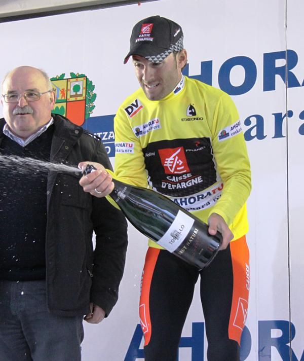 Alejandro Valverde (Caisse d'Epargne) is back in yellow after today's stage.