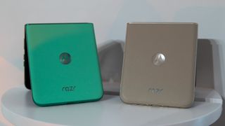 The Razr 2025 next to the Razr 2024