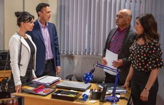 Rishi assures Jai that the business is safe in Emmerdale