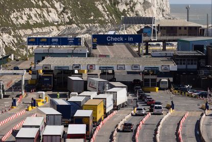 Traffic moves through Dover Port