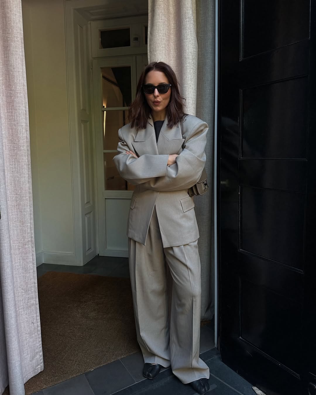 January 2026 outfit ideas: suit and loafers