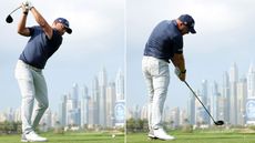 Jordan Smith driver backswing and impact position