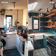 kitchen makeover before after 