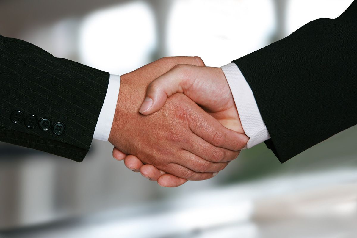 Business handshake