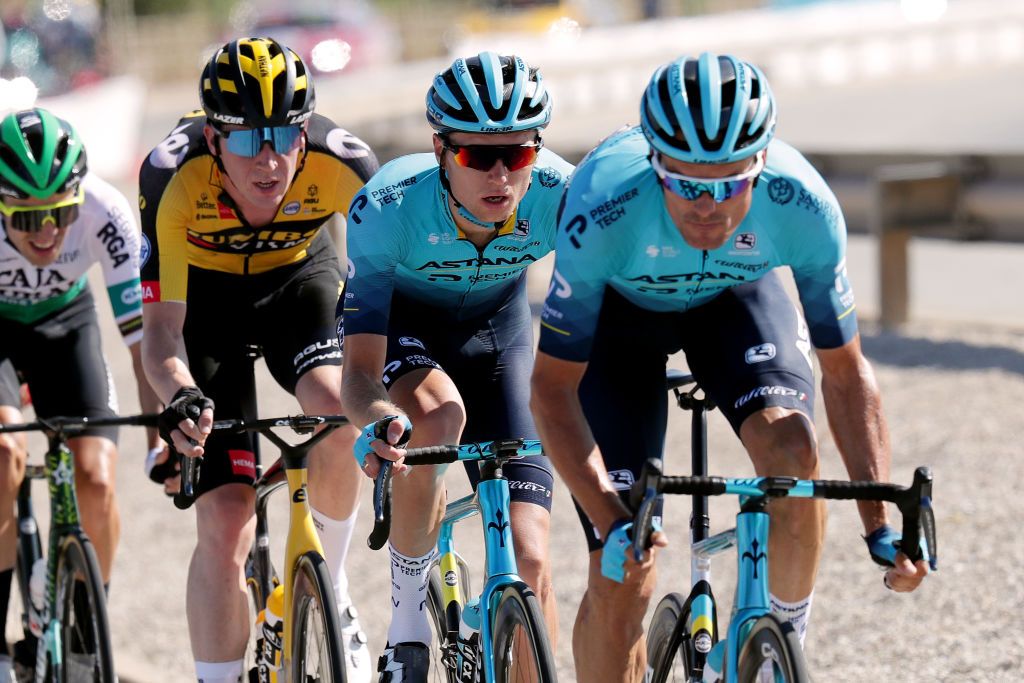 BURGOS SPAIN AUGUST 15 Aleksander Vlasov of Russia and Team Astana Premier Tech competes during the 76th Tour of Spain 2021 Stage 2 a 1667km stage from Caleruega Monasterio de Santo Domingo de Guzmn to Burgos Gamonal lavuelta LaVuelta21 CapitalMundialdelCiclismo on August 15 2021 in Burgos Spain Photo by Gonzalo Arroyo MorenoGetty Images