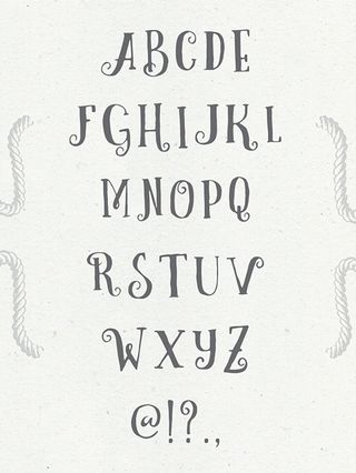 Free font: Curely