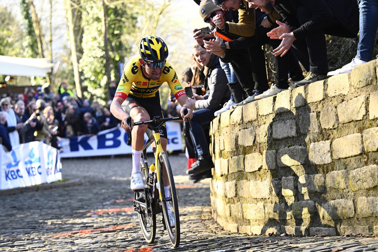Omloop Het Nieuwsblad 2022 77th Edition Gent Ninove 2042 km 26022022 Tiesj Benoot BEL Team Jumbo Visma photo Gregory Van GansenSprintCyclingAgency2022