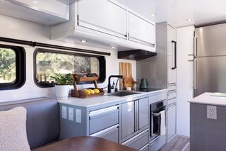 Living Vehicle HD24 Travel Trailer kitchen