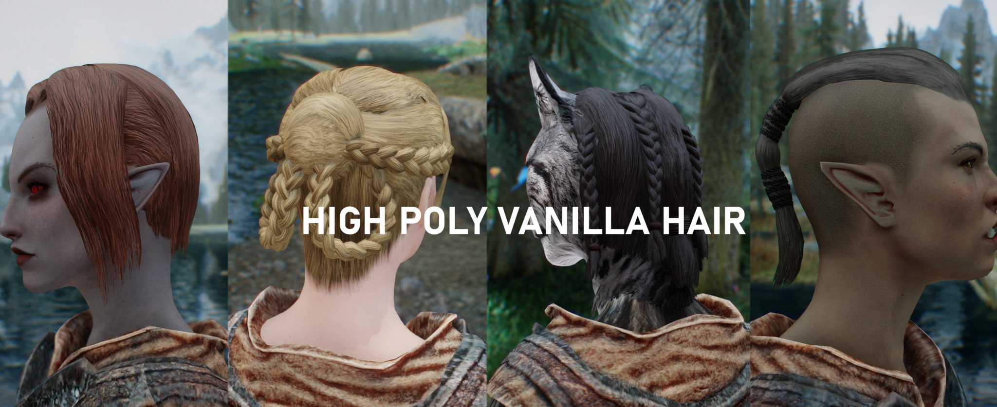 High Poly Vanilla Hair