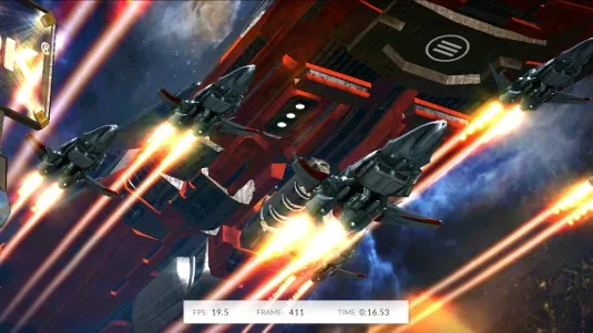 A car sitting in a retro influenced garage space.