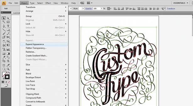 Use the Calligraphic Brush tool: step 10