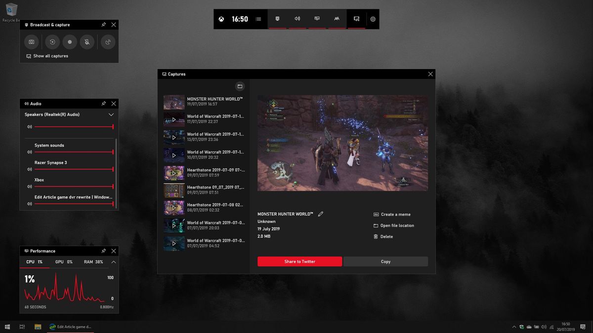 Windows 10's Xbox Game Bar adds a widget store and much-needed