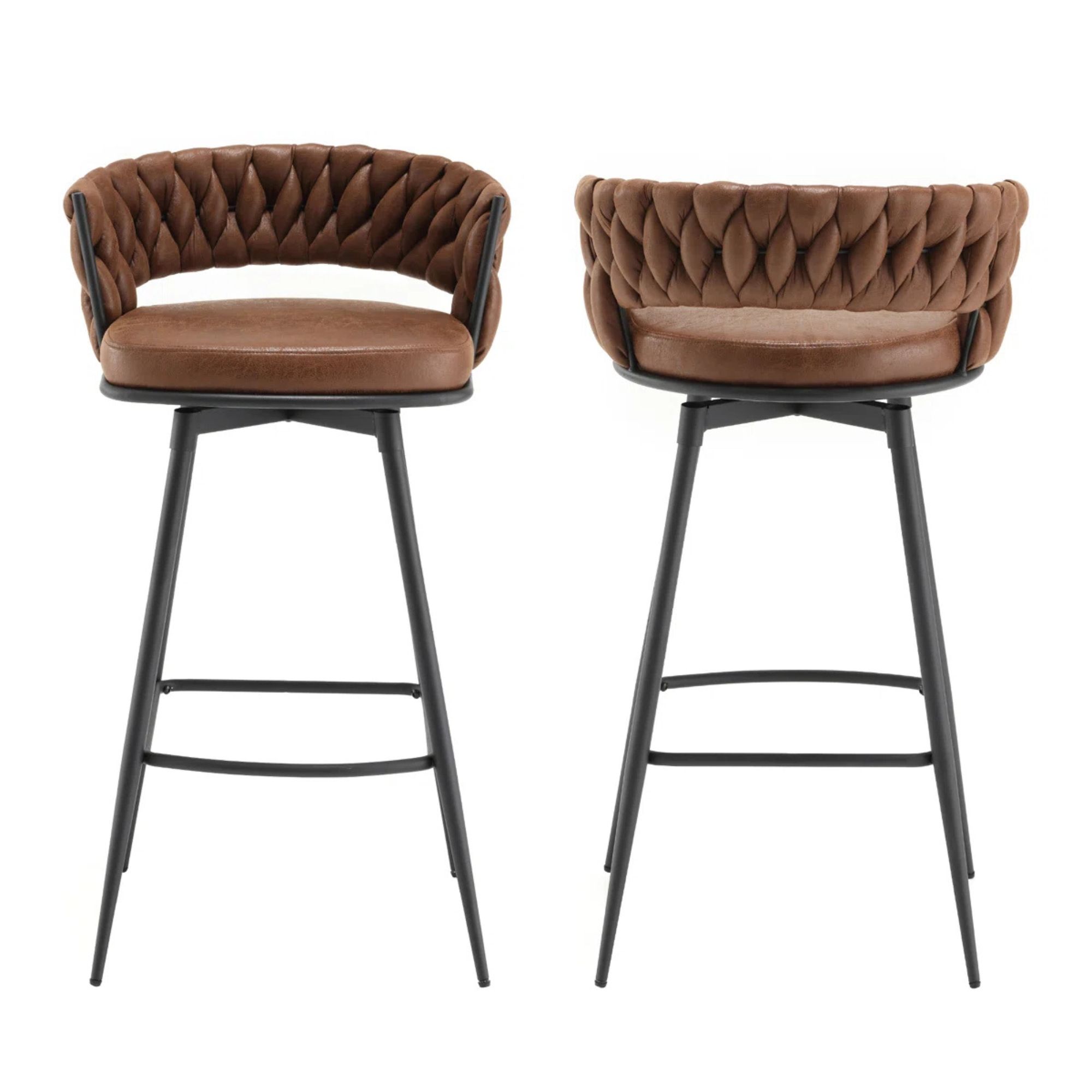 Kymberlynn Swivel Bar Stool (Set of 2)
