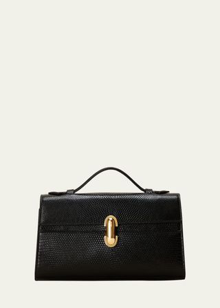 The Symmetry Pouchette Lizzard Top-Handle Bag