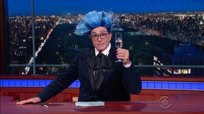Stephen Colbert sends off Bernie Sanders, Hunger Games-style