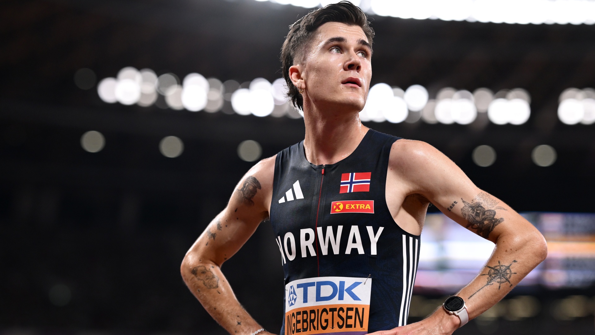 Norway's Jakob Ingebrigtsen at the World Athletics Championships in 2025