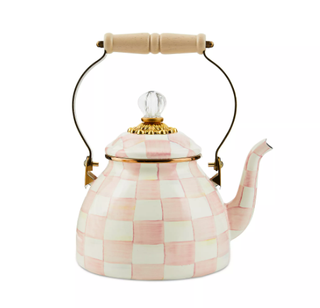 Checkered tea kettle