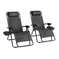 Straame Set of 2 Zero Gravity Chairs | Was £84.99