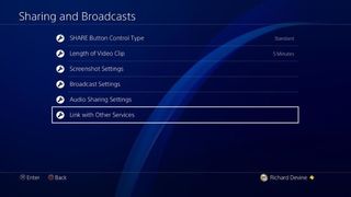 more PlayStation streaming settings