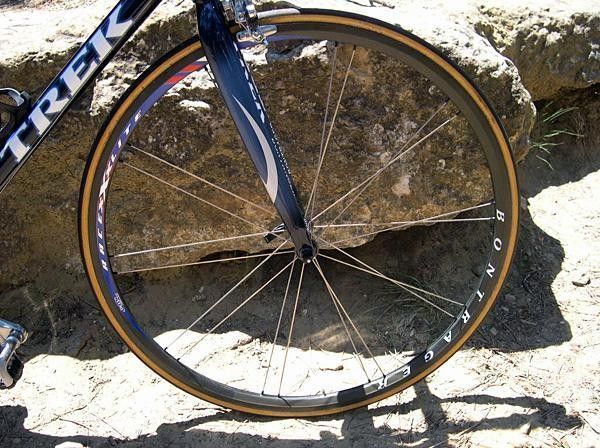 The complete special edition Bontrager front wheel