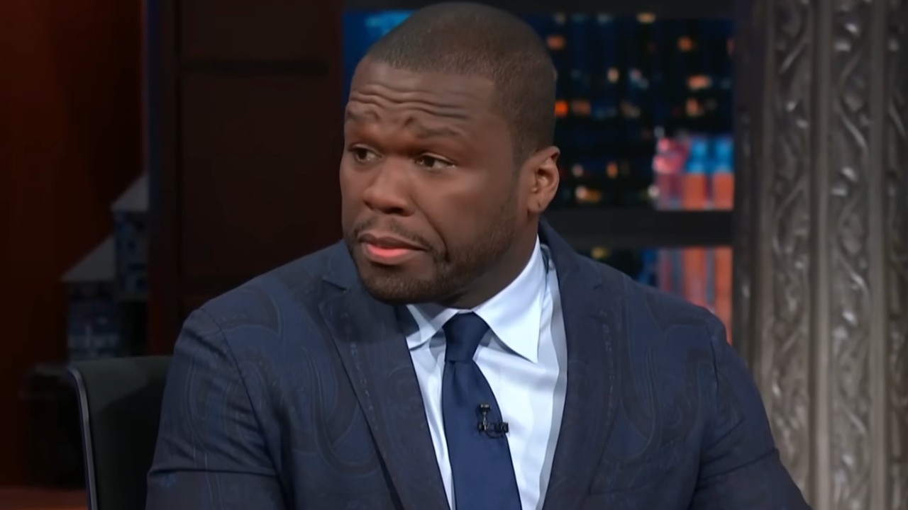 Curtis "50 Cent" Jackson appears on The Late Show.