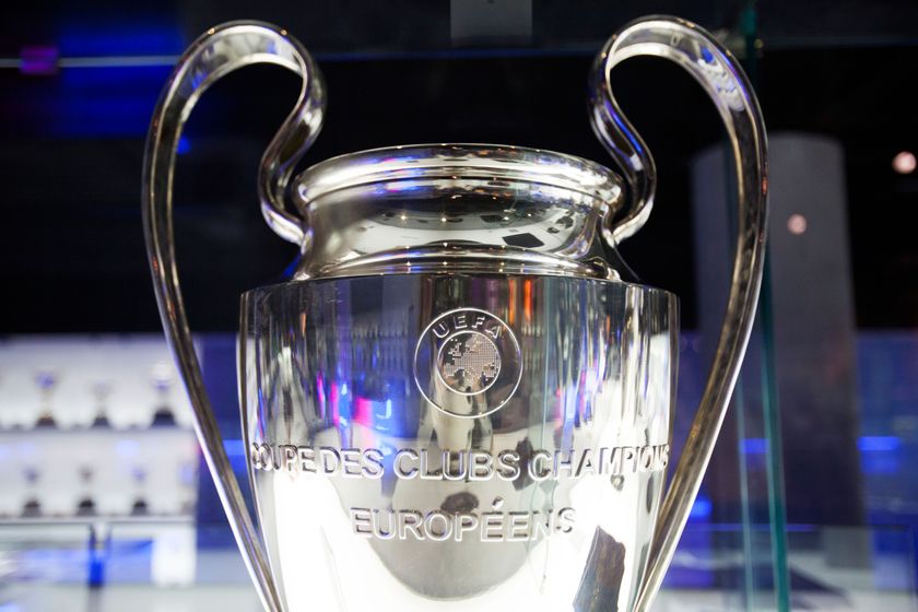 The UEFA Champions League trophy