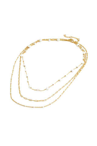 J.Crew Dainty Gold-Plated Layered Necklace