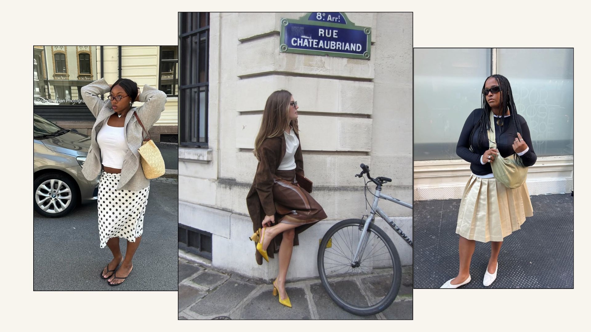 Knee length skirt outfits - hero