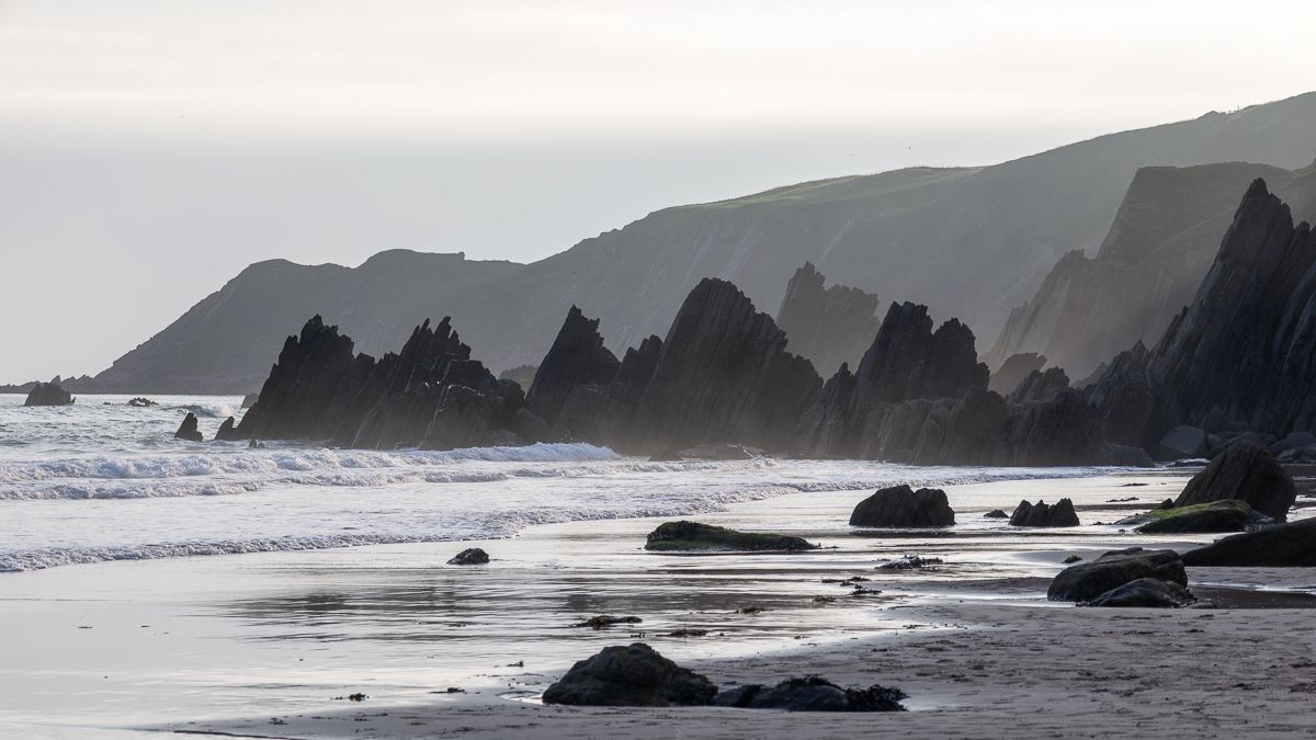 rock formations at Marloes Sands