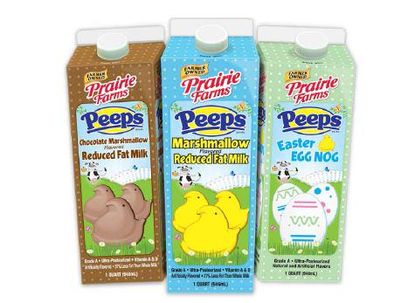 Peeps-flavored milk