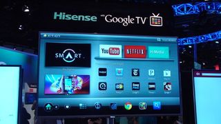 Hisense Google TV home page