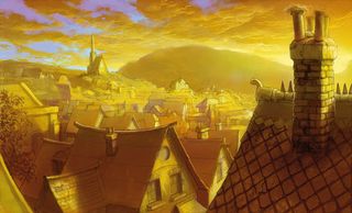 How to paint atmospheric rooftops in ArtRage